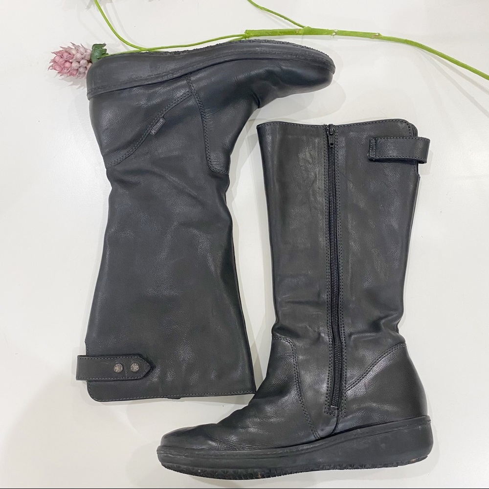 MEPHISTO Black Tall Leather Boots Size 8.5